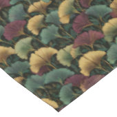 Nappe Teal Burgundy Ginkgo Pattern  (Angle)