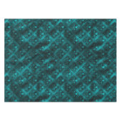 Nappe Teal ombre Glam Glitter Damask (Devant (Horizontal))