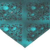 Nappe Teal ombre Glam Glitter Damask (Angle)