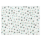 Nappe Teal, or de Faux, et barbouillages tachetés noirs (Devant (Horizontal))
