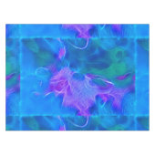 Nappe Teals & Mauves Art fractal Abstrait (Devant (Horizontal))