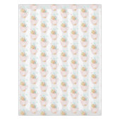 Nappe Teapot rose avec Fleurs et Papillons Motif (Devant)
