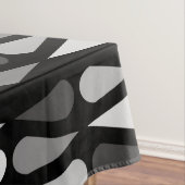 Nappe Teardrops du milieu du siècle rétro noir (In Situ)