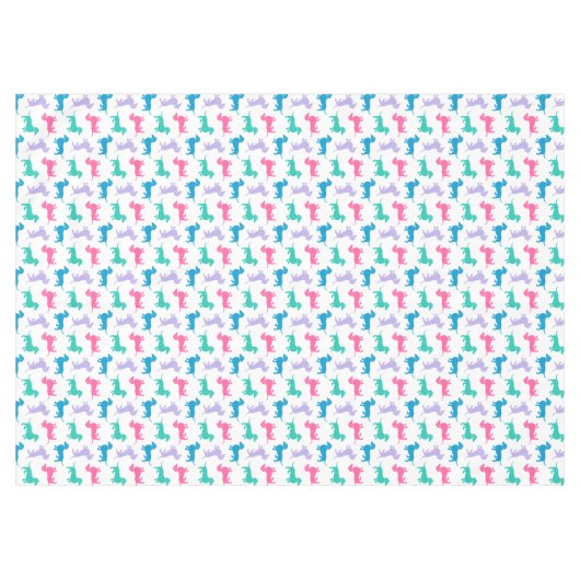 Nappe Teckels colorés par pastel (Devant (Horizontal))