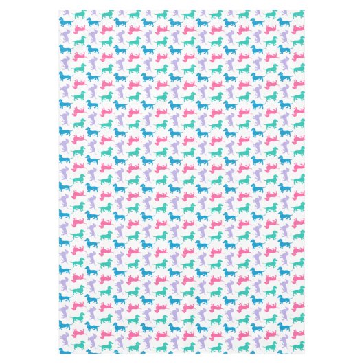 Nappe Teckels colorés par pastel (Devant)