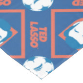 Nappe Ted Lasso | Motif de diamant face et balle (Angle)