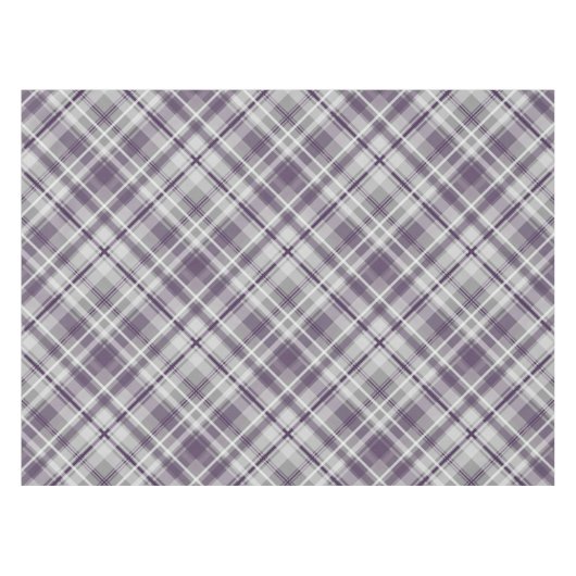 Nappe teintes violettes sur plaid en diagonale grise (Devant (Horizontal))