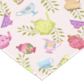 Nappe Teintures et tasses Jardin rose (Angle)