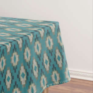 Nappe Tendance Turquoise Bleu Taupe Brown Beige Grey Tri