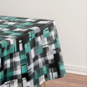 Nappe Tendance Turquoise Vert Bleu Noir Blanc Abstrait P (In Situ)