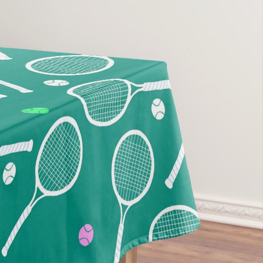 Nappe Tennis Racket Motif Green (In Situ)