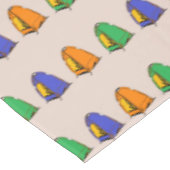 Nappe Tentes de camp multicolores (Angle)
