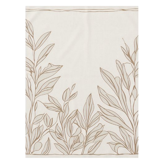 Nappe Terracotta Fleur sauvage Rustic Boho Décor Printem (Devant)