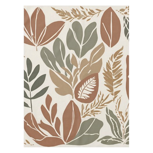 Nappe Terracotta Fleur sauvage Rustic Boho Décor Printem (Devant)