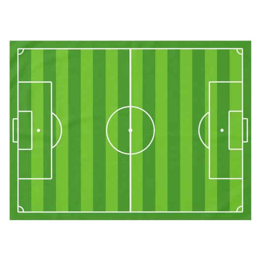 Nappe Terrain de football / Tissu de table de football (Devant (Horizontal))