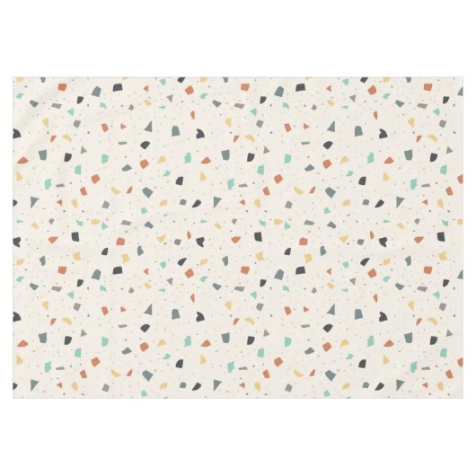Nappe Terrazzo Tile Confetti Style Moderne Tons de Terre (Devant (Horizontal))
