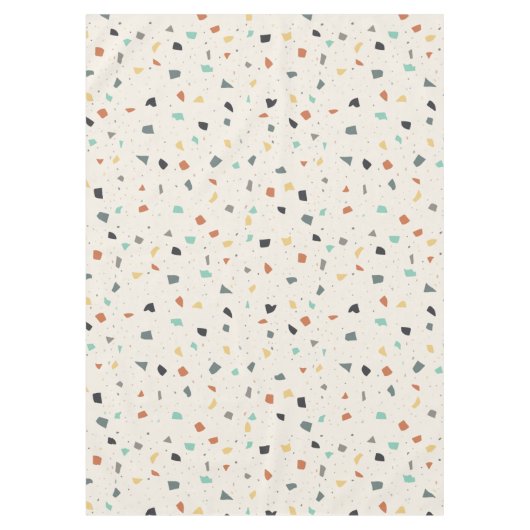 Nappe Terrazzo Tile Confetti Style Moderne Tons de Terre (Devant)