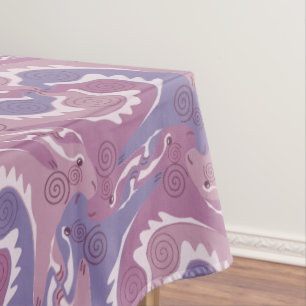 Nappe Tesselage de lièvres Doux et pourpre Nappe5