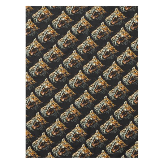 Nappe Tête d'attaque du léopard (Devant)