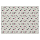 Nappe Tête de cerf géométrique avec fleurs et flèches cr (Devant (Horizontal))