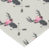 Nappe Tête de cerf géométrique avec fleurs et flèches cr (Angle)