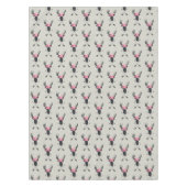 Nappe Tête de cerf géométrique avec fleurs et flèches cr (Devant)