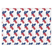 Nappe TEXAS Drapeau Carte Stylé Patriotique Géométrique (Devant (Horizontal))