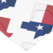 Nappe TEXAS Drapeau Carte Stylé Patriotique Géométrique (Angle)