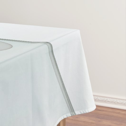 Nappe Texte Abstrait Fractal bleu turquoise gris (In Situ)