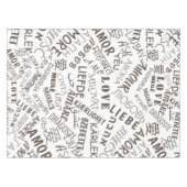 Nappe texte d'amour multilingue (Devant (Horizontal))