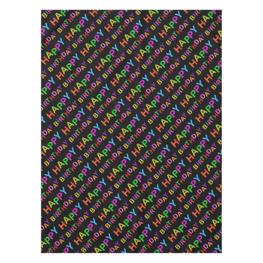 Nappe texte d'anniversaire heureux (Devant)