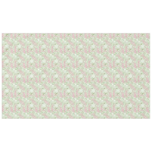 Nappe Texte de Noël et Motif de flocon de neige rose ID2 (Devant (Horizontal))