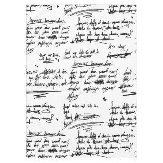 Nappe texte manuscrit lettre script gribouillis griffonn