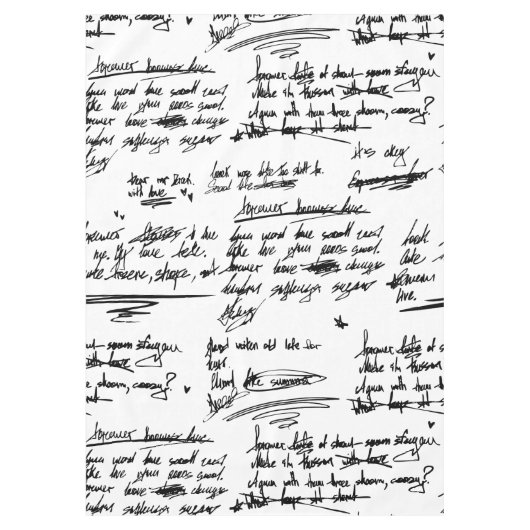 Nappe texte manuscrit lettre script gribouillis griffonn (Devant)