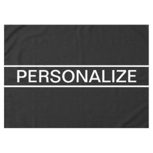 Nappe Texte personnalisable Bold Modern Black & White