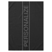 Nappe Texte personnalisable | Gras moderne noir et gris  (Devant)