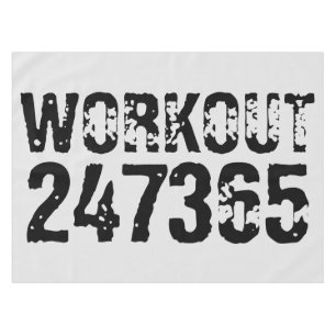 Nappe Texte usé et rayé Workout 247365 noir