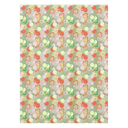 Nappe Texture avec des tranches de légumes (Devant)