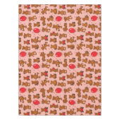Nappe Texture avec le nounours, coeurs (Devant)