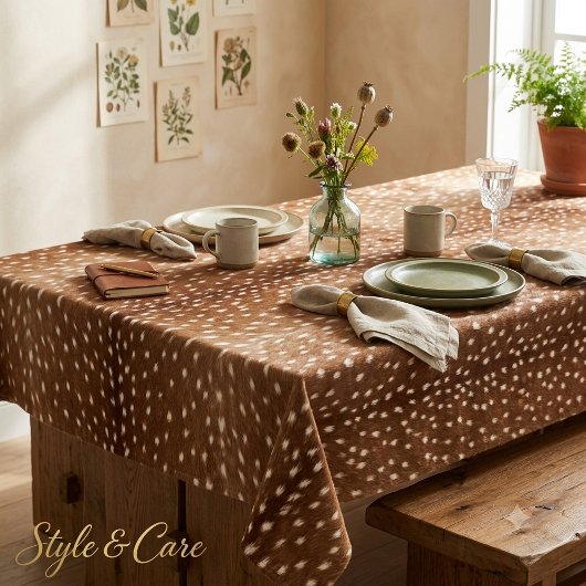 Nappe Texture de peau de cerf moderne élégante