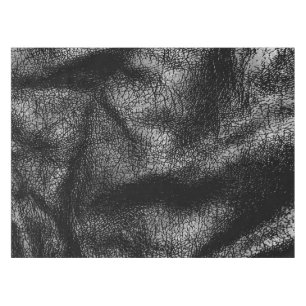 Nappe Texture en cuir argentée et noire