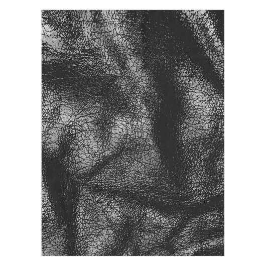 Nappe Texture en cuir argentée et noire (Devant)