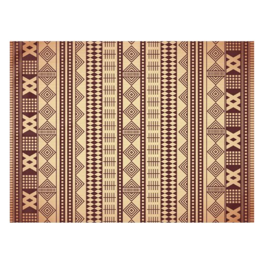 Nappe Texture ethnique Brown (Devant (Horizontal))