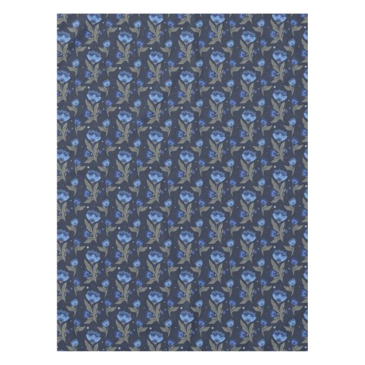 Nappe Texture florale d'art populaire rustique (Devant)
