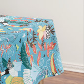 Nappe Texture tropicale avec des toucans et des colibris (In Situ)
