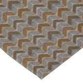 Nappe Texturé, zigzag, gris et brun (Angle)