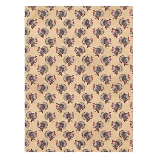 Nappe Thankesgiving Turquie Vintage (Devant)