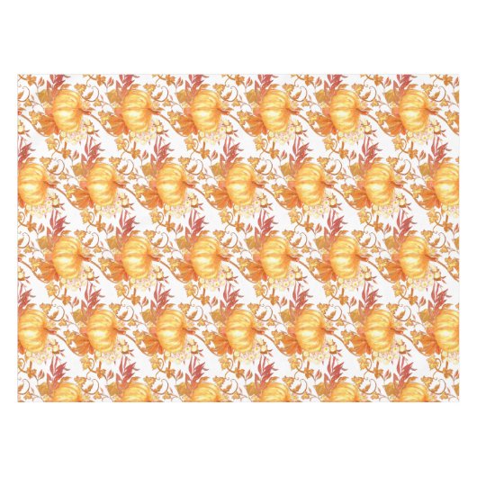 Nappe Thanksgiving Automne Automne Citrouille Vins Feuil (Devant (Horizontal))