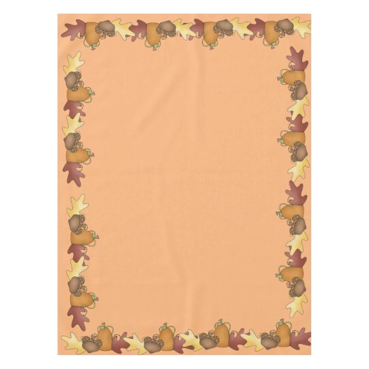 Nappe Thanksgiving Automne Feuilles Tissu de table (Devant)