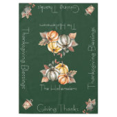 Nappe Thanksgiving Bénédictions Personnalisées (Devant)